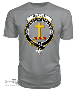 ScotsTee Shop Scottish Mercer Clan Tartan Scottish Clans Crest T Shirt