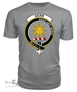 ScotsTee Shop Scottish Kerr Clan Tartan Scottish Clans Crest T Shirt
