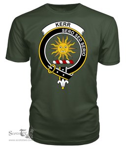 ScotsTee Shop Scottish Kerr Clan Tartan Scottish Clans Crest T Shirt