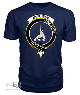 ScotsTee Shop Scottish Muirhead Clan Tartan Scottish Clans Crest T Shirt