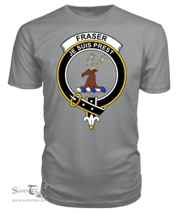 ScotsTee Shop Scottish Fraser Of Lovat Clan Tartan Scottish Clans Crest T Shirt