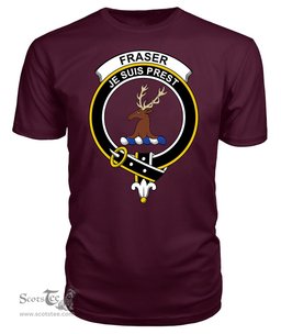 ScotsTee Shop Scottish Fraser Of Lovat Clan Tartan Scottish Clans Crest T Shirt