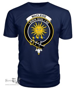 ScotsTee Shop Scottish MacLeod of Lewis New Clan Tartan Scottish Clans Crest T Shirt