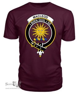 ScotsTee Shop Scottish MacLeod of Lewis New Clan Tartan Scottish Clans Crest T Shirt