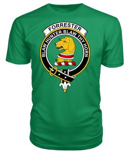 ScotsTee Shop Scottish Forrester Clan Tartan Scottish Clans Crest T Shirt