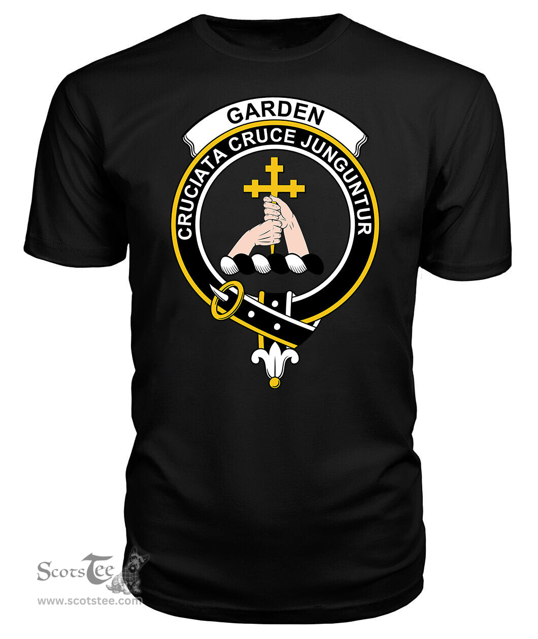 ScotsTee Shop Scottish Garden (or Gardyne) Clan Tartan Scottish Clans Crest T Shirt