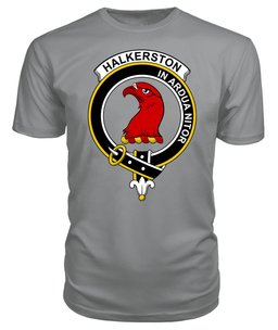 ScotsTee Shop Scottish Halkerston Clan Tartan Scottish Clans Crest T Shirt