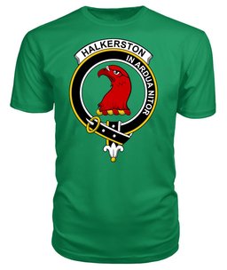 ScotsTee Shop Scottish Halkerston Clan Tartan Scottish Clans Crest T Shirt