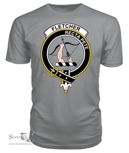 ScotsTee Shop Scottish Fletcher Clan Tartan Scottish Clans Crest T Shirt