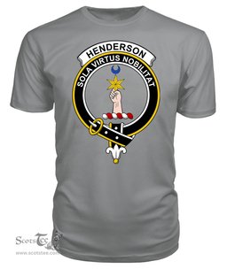 ScotsTee Shop Scottish Henderson (MacKendrick) Clan Tartan Scottish Clans Crest T Shirt