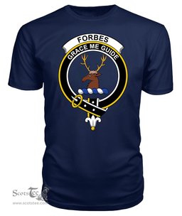 ScotsTee Shop Scottish Forbes Clan Tartan Scottish Clans Crest T Shirt