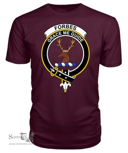 ScotsTee Shop Scottish Forbes Clan Tartan Scottish Clans Crest T Shirt