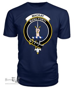 ScotsTee Shop Scottish MacKay New Clan Tartan Scottish Clans Crest T Shirt