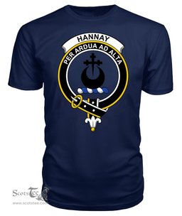 ScotsTee Shop Scottish Hannay Clan Tartan Scottish Clans Crest T Shirt