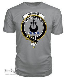 ScotsTee Shop Scottish Hannay Clan Tartan Scottish Clans Crest T Shirt