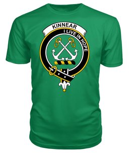 ScotsTee Shop Scottish Kinnear Clan Tartan Scottish Clans Crest T Shirt