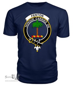 ScotsTee Shop Scottish Fenton Clan Tartan Scottish Clans Crest T Shirt