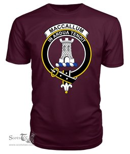 ScotsTee Shop Scottish MacCallum Clan Tartan Scottish Clans Crest T Shirt