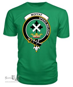 ScotsTee Shop Scottish Moffat Clan Tartan Scottish Clans Crest T Shirt
