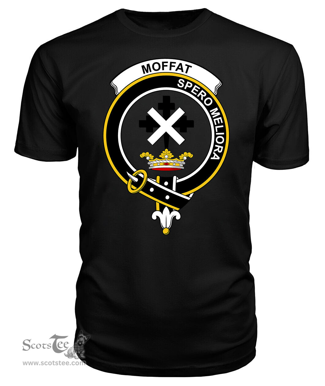 ScotsTee Shop Scottish Moffat Clan Tartan Scottish Clans Crest T Shirt