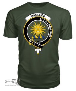 ScotsTee Shop Scottish MacLeod of Lewis Clan Tartan Scottish Clans Crest T Shirt