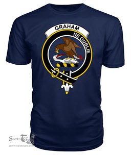 ScotsTee Shop Scottish Graham Clan Tartan Scottish Clans Crest T Shirt