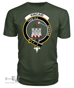 ScotsTee Shop Scottish Kincaid Clan Tartan Scottish Clans Crest T Shirt