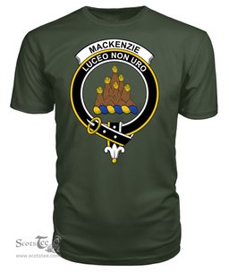 ScotsTee Shop Scottish MacKenzie New Clan Tartan Scottish Clans Crest T Shirt