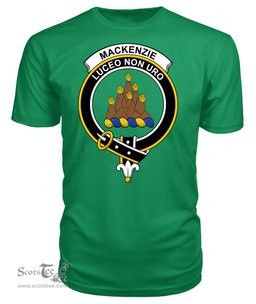 ScotsTee Shop Scottish MacKenzie New Clan Tartan Scottish Clans Crest T Shirt