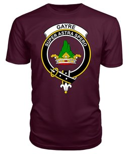 ScotsTee Shop Scottish Gayre Clan Tartan Scottish Clans Crest T Shirt