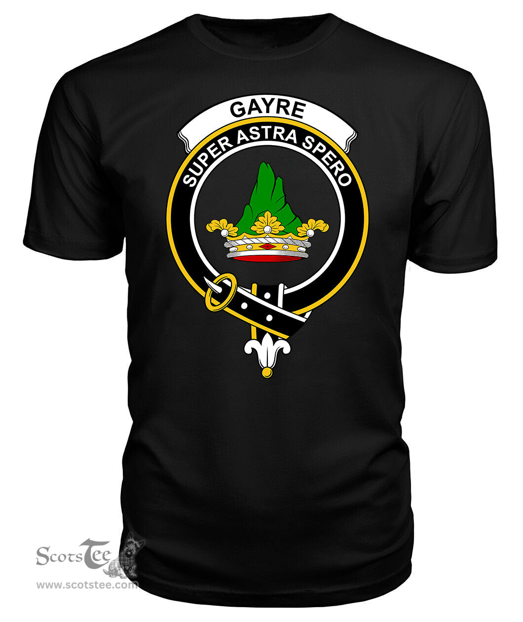 ScotsTee Shop Scottish Gayre Clan Tartan Scottish Clans Crest T Shirt