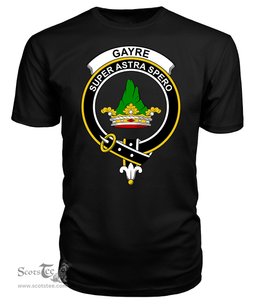 ScotsTee Shop Scottish Gayre Clan Tartan Scottish Clans Crest T Shirt