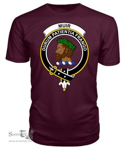 ScotsTee Shop Scottish Muir Clan Tartan Scottish Clans Crest T Shirt