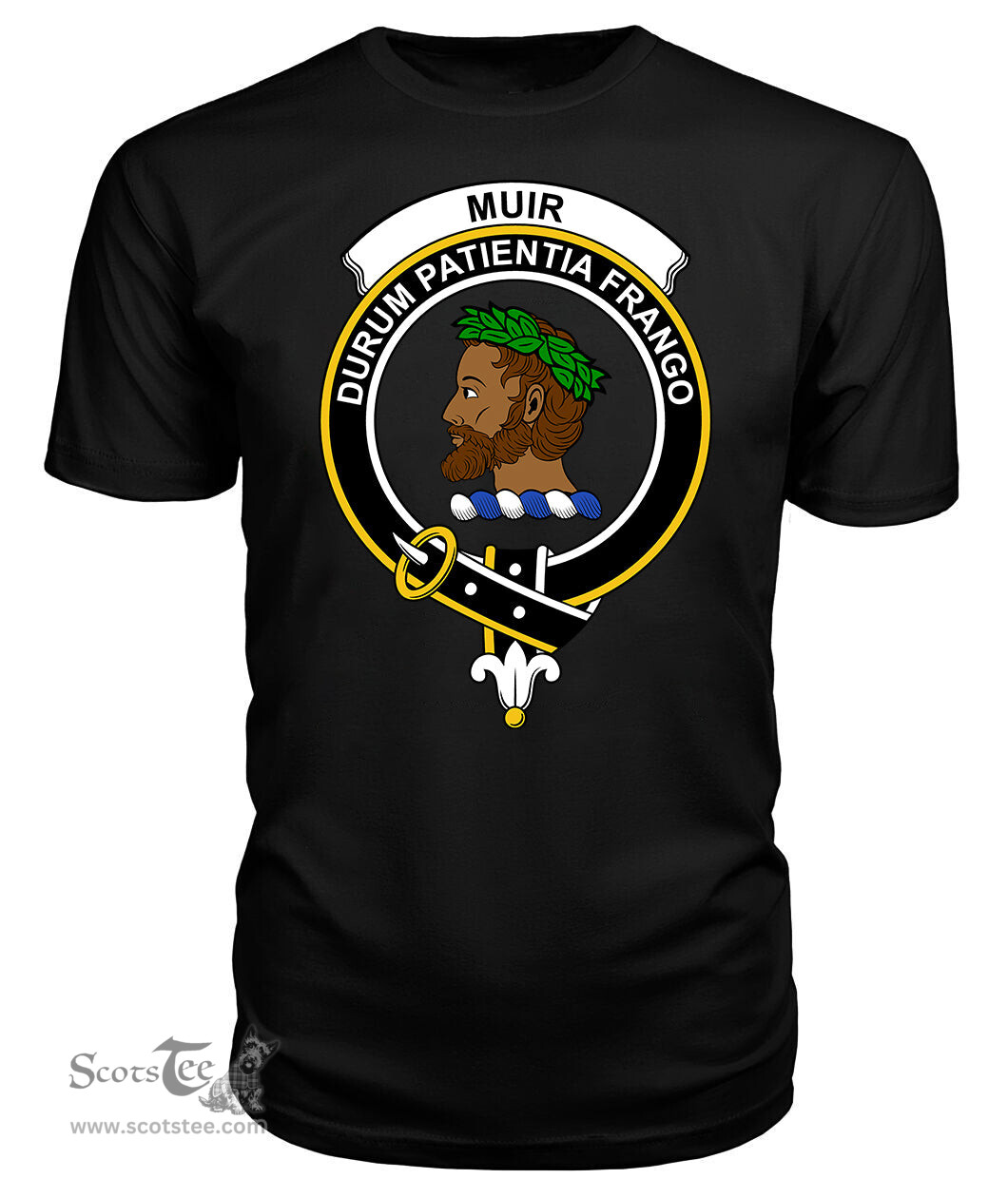 ScotsTee Shop Scottish Muir Clan Tartan Scottish Clans Crest T Shirt