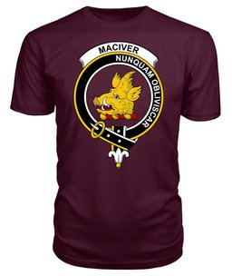 ScotsTee Shop Scottish MacIver New Clan Tartan Scottish Clans Crest T Shirt