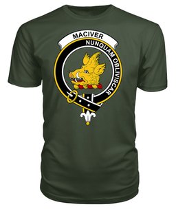 ScotsTee Shop Scottish MacIver New Clan Tartan Scottish Clans Crest T Shirt