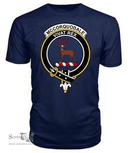 ScotsTee Shop Scottish Mccorquodale Clan Tartan Scottish Clans Crest T Shirt