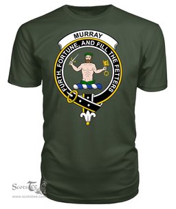 ScotsTee Shop Scottish Murray of Atholl Clan Tartan Scottish Clans Crest T Shirt