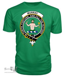 ScotsTee Shop Scottish Murray of Atholl Clan Tartan Scottish Clans Crest T Shirt
