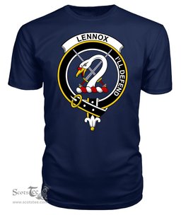 ScotsTee Shop Scottish Lennox Clan Tartan Scottish Clans Crest T Shirt
