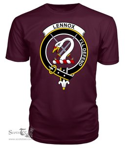 ScotsTee Shop Scottish Lennox Clan Tartan Scottish Clans Crest T Shirt