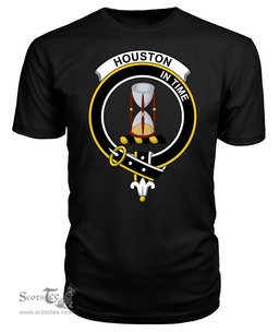 ScotsTee Shop Scottish Houston Clan Tartan Scottish Clans Crest T Shirt