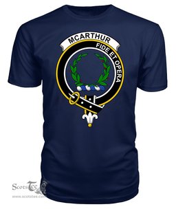 ScotsTee Shop Scottish McArthur Clan Tartan Scottish Clans Crest T Shirt