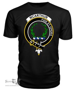 ScotsTee Shop Scottish McArthur Clan Tartan Scottish Clans Crest T Shirt