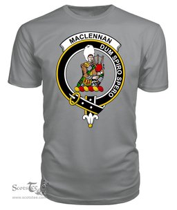 ScotsTee Shop Scottish MacLennan Clan Tartan Scottish Clans Crest T Shirt
