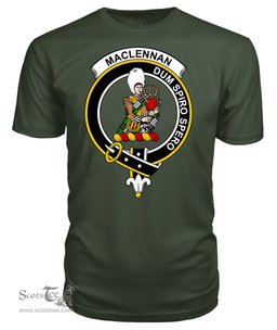 ScotsTee Shop Scottish MacLennan Clan Tartan Scottish Clans Crest T Shirt