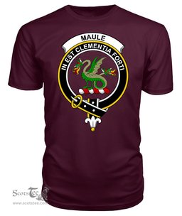 ScotsTee Shop Scottish Maule Clan Tartan Scottish Clans Crest T Shirt