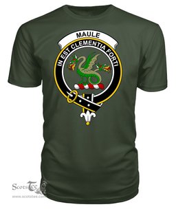 ScotsTee Shop Scottish Maule Clan Tartan Scottish Clans Crest T Shirt