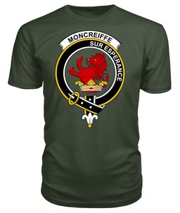 ScotsTee Shop Scottish Moncreiffe (or Moncreiff) Clan Tartan Scottish Clans Crest T Shirt