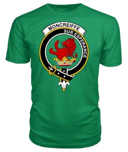 ScotsTee Shop Scottish Moncreiffe (or Moncreiff) Clan Tartan Scottish Clans Crest T Shirt